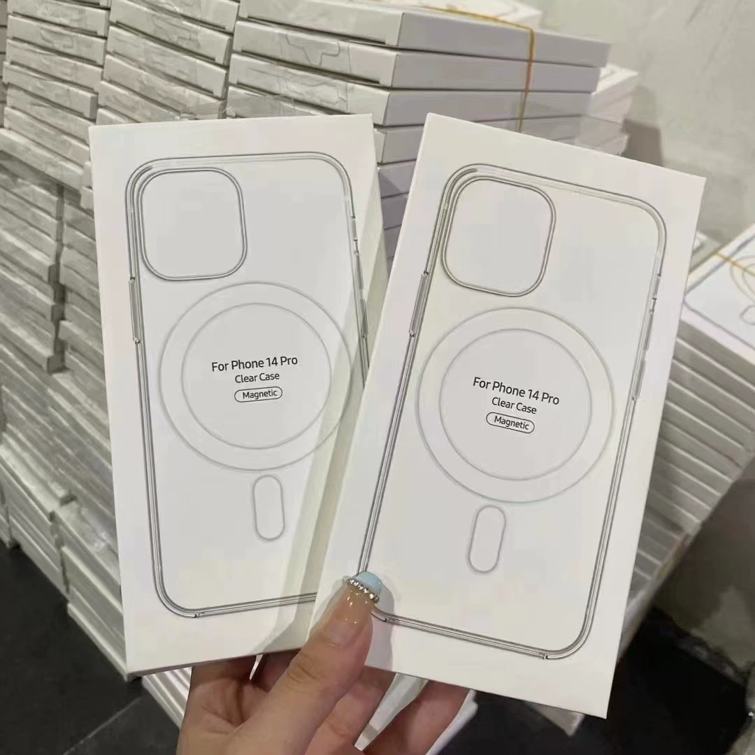Clear MagSafe Case для iPhone 16 серии с магнитным кольцом — прозрачная задняя панель