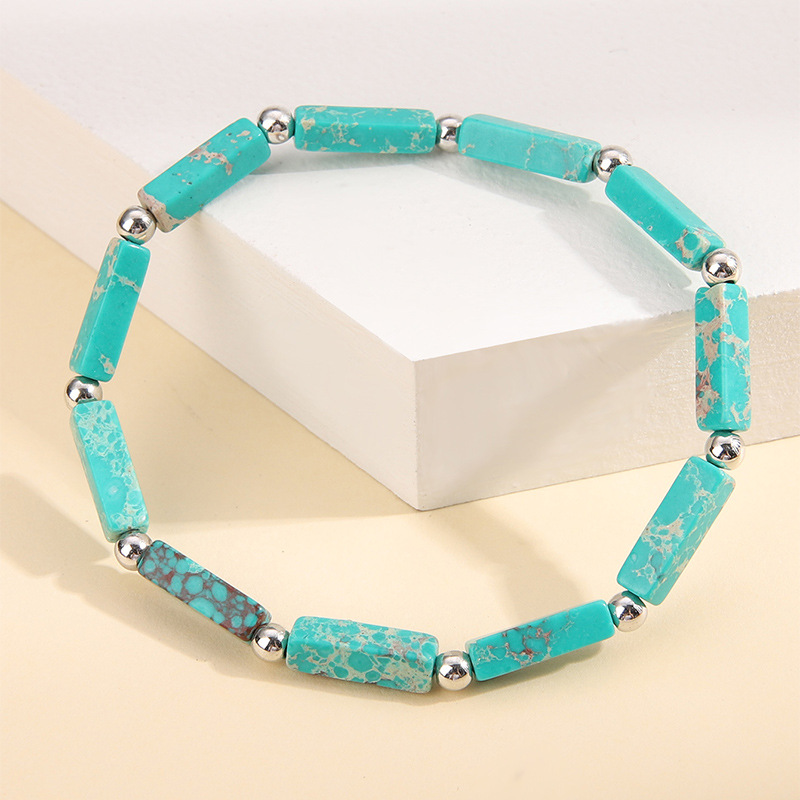Fashion Geometric Stone Plating Bracelets 1 Piece