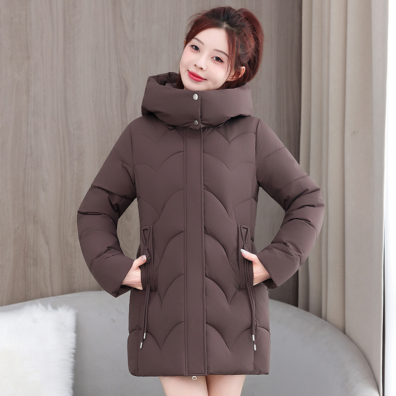 2025 invierno nuevo estilo coreano de alta calidad suelta chaqueta de algodón pequeño