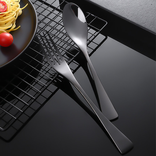 Cross-border Kaya stainless steel knife, fork and spoon, Western food tableware set, steak knife, fork and spoon, high-looking coffee spoon, knife and fork