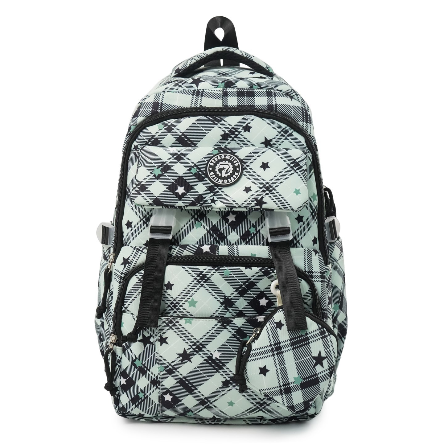 Escuela secundaria de alta estrella impresa mochila para mujeres estilo coreano mochila para estudiantes de la escuela secundaria de la escuela secundaria de la escuela secundaria