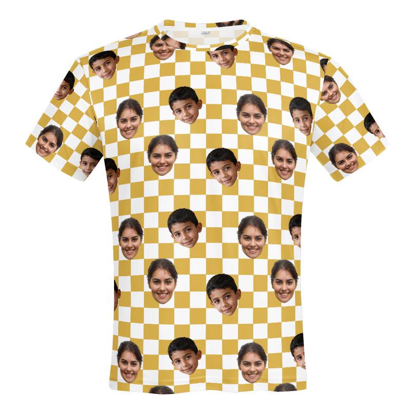 Etsy cross-border foreign trade US site round neck T-shirt for gifting to friends, loose-fitting top, 3D printing sublimation factory