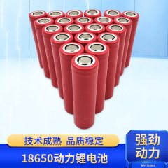 18650パワーリチウム電池5c高容量2000mah平頭ファンパワー電池パック充電可能
