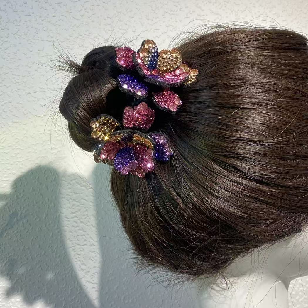 포니테일단추-중모란 7색