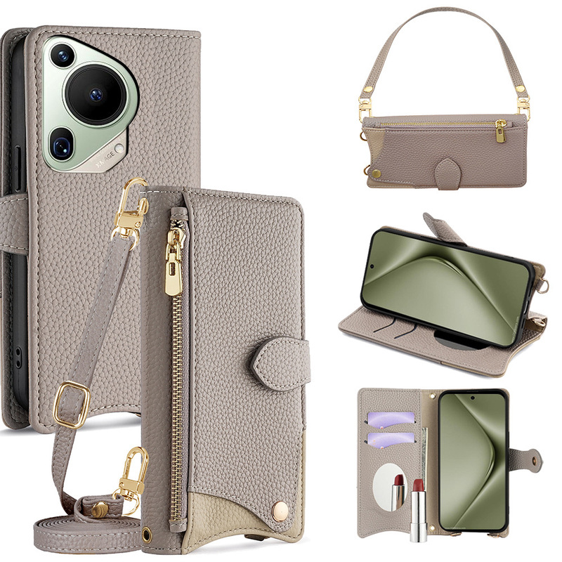 Suitable for Huawei Pura90Pro Mobile Phone Protective Case P80Pro Shoulder Strap Rope Wallet P60 Crossbody Mobile Phone Case P30 Suitable for Huawei Pura90Pro Mobile Phone Protective Case P80Pro Shoulder Strap Rope Wallet P60 Crossbody Mobile Phone Case P30
