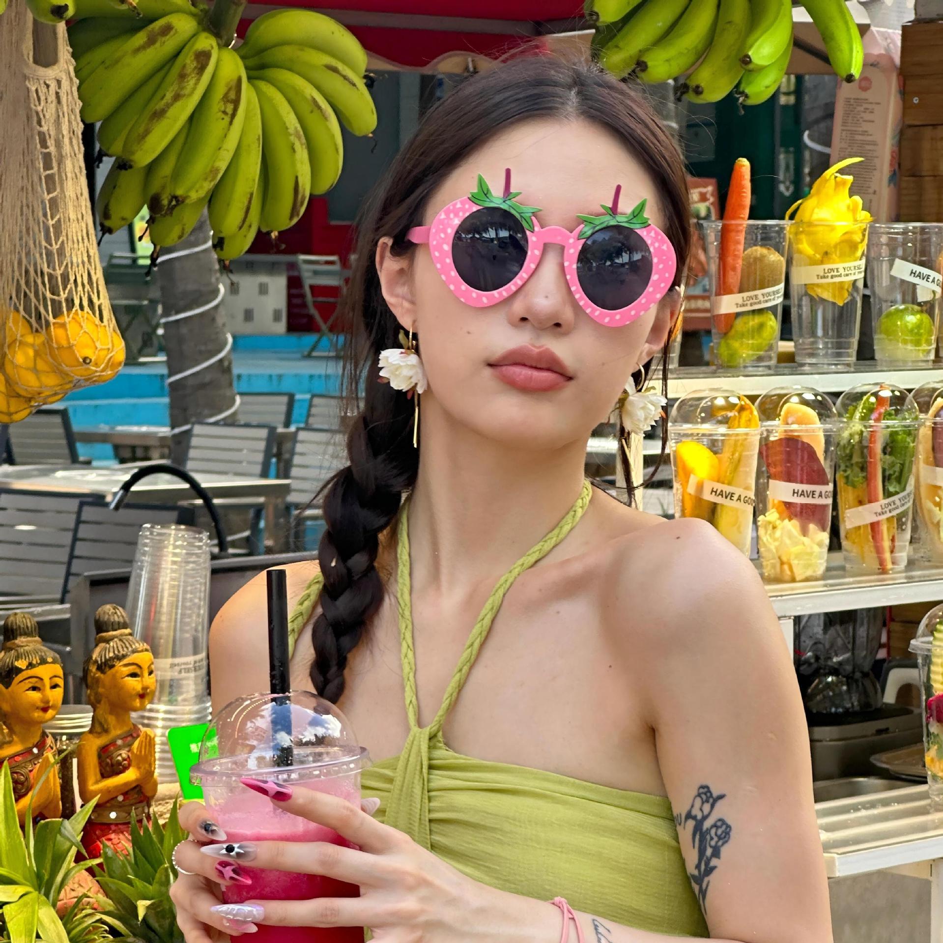 Gafas de Fiesta con Temática Hawaiana, ABS, Divertido, Decorativo, para Fiestas en la Playa y Festivales de Música