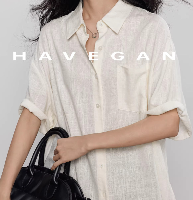 Áo sơ mi nữ linen tay ngắn phong cách cổ điển mới 2026 — màu xanh nhạt, màu sắc, màu xanh đậm, màu trắng chi tiết 13