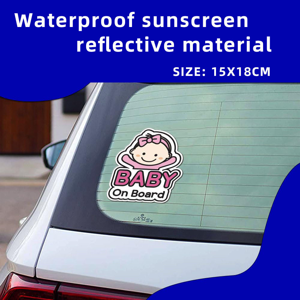 Baby On Board Car Sticker Warning Glass Sticker_voghion.com