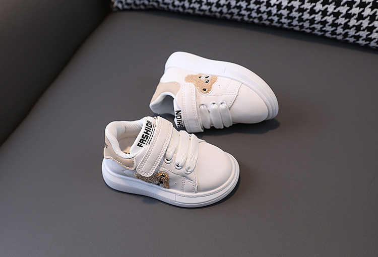 Höstnya Cricket Sport Panda Baby Girl Liten Vita Pojkar Fritidsskor 1-6 år gamla_voghion.com