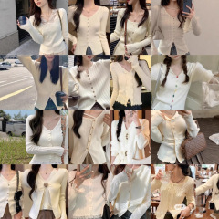 広州 13 行秋と冬の新しい新鮮で甘いカシミヤ カーディガン セーター デザイン セーター女性の卸売