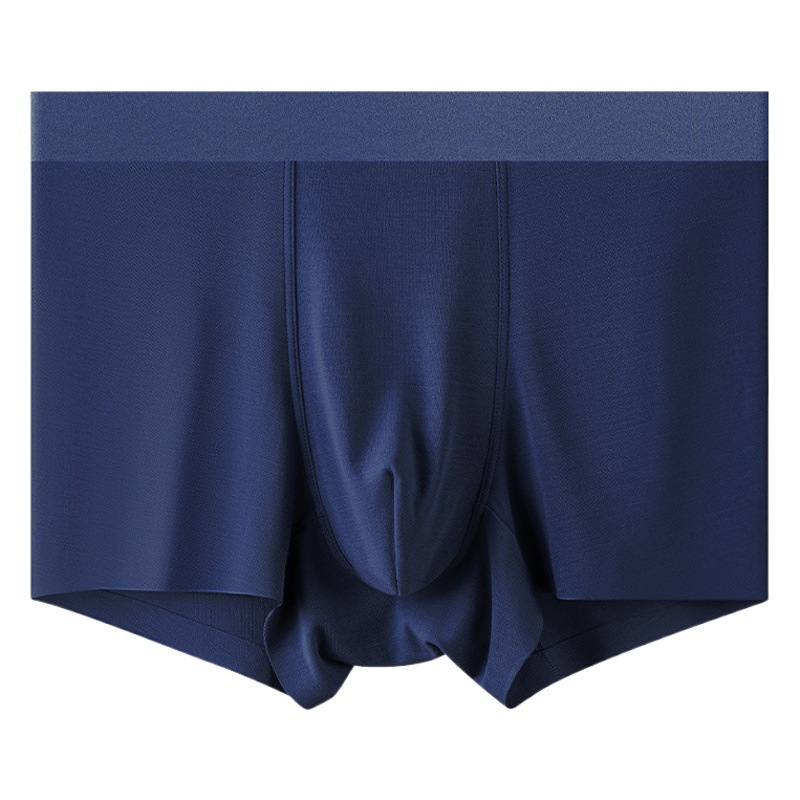80S ropa interior modal para hombre, sin costuras, seda de morera cómoda, antibacteriana, entrepierna, calzoncillos bóxer para hombre, fábrica al por mayor