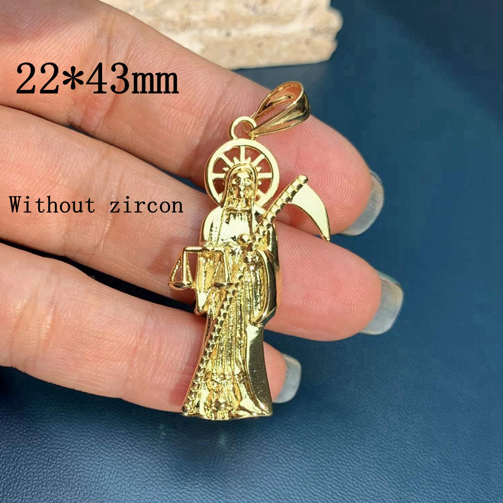 1 Piece Copper Zircon Human Pendant display picture 8