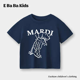 韩国儿童短袖T恤夏季潮牌男女童T恤小雏菊短款上衣小红薯中小童