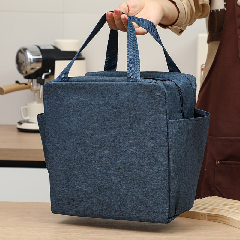 Bolsa de almuerzo portátil de gran capacidad de bolsas de almuerzo de aislamiento térmico, bolsa de almuerzo de aluminio para llevar al trabajo y la escuela, bolsa de almuerzo de aluminio, bolsa de preservación fresca