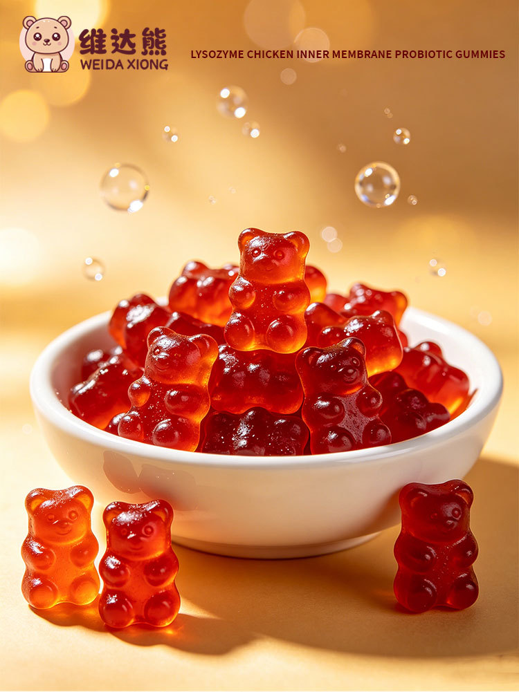 Vidabear Chicken Gizzard Lining & Hawthorn Probiotic Gummy — 60g Kids Digestive Wellness Candy in use