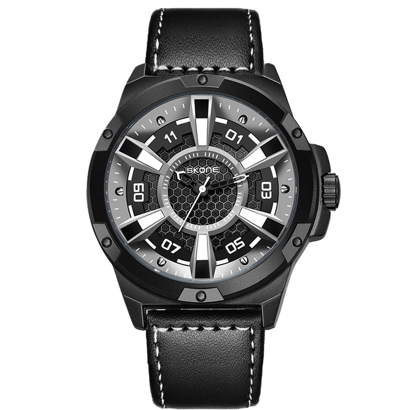 Time and space men's sports leisure fashion trend creative personality large dial waterproof quartz watch waterproof watch