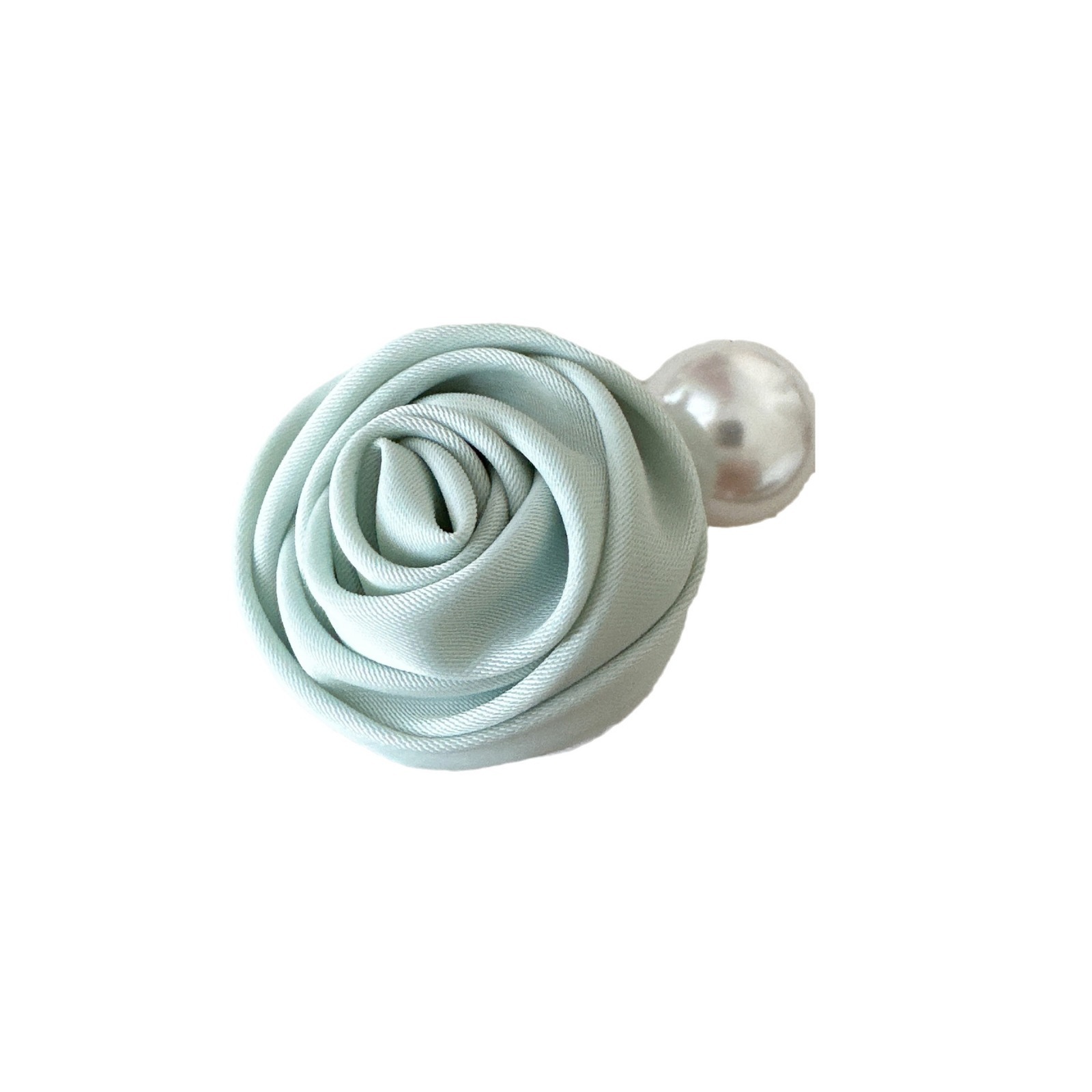 クリームの優しいバラの花の真珠の髪の飾りの髪のクリップの新型の後頭部のクリップの額の前髪のクリップ