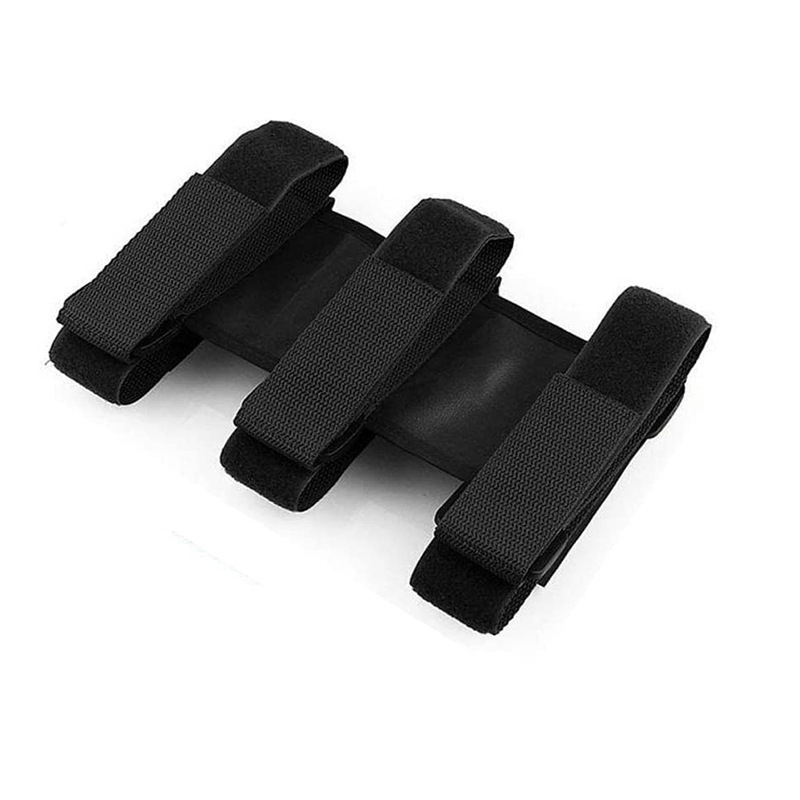 跨境直供车用灭火器绑带固定带可调节背胶固定支架魔术贴条绑带车