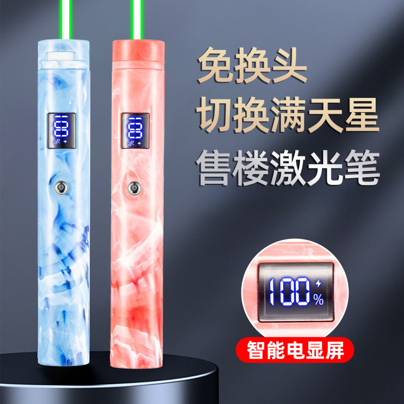 High-Power Laser Pointer Light, Rechargeable Long-Range Green Laser Flashlight, Infrared Laser Light for Real Estate Sales