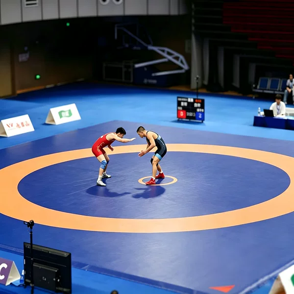 Custom wrestling mat, competition cover, professional XPE roll mat, martial arts, taekwondo, combat, jujutsu, judo mat