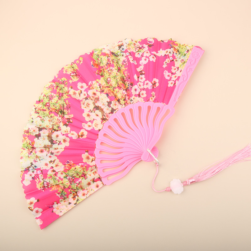 Abanico Plegable de Encaje de Plástico, Estampado, para Danza image 95