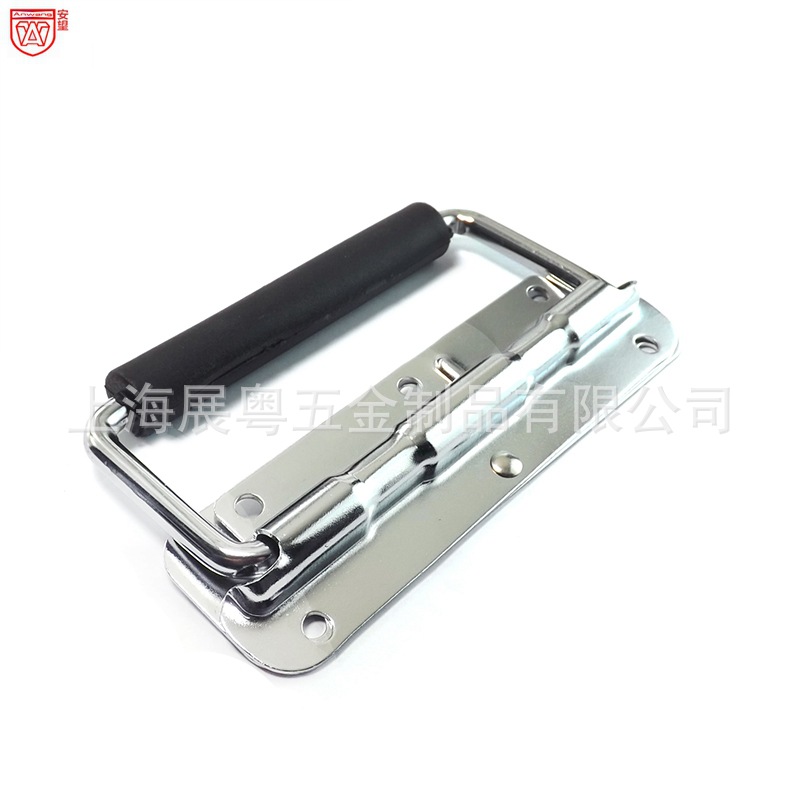 AW156 mango de resorte caja de acero mango móvil plegable anillo de madera industrial mango