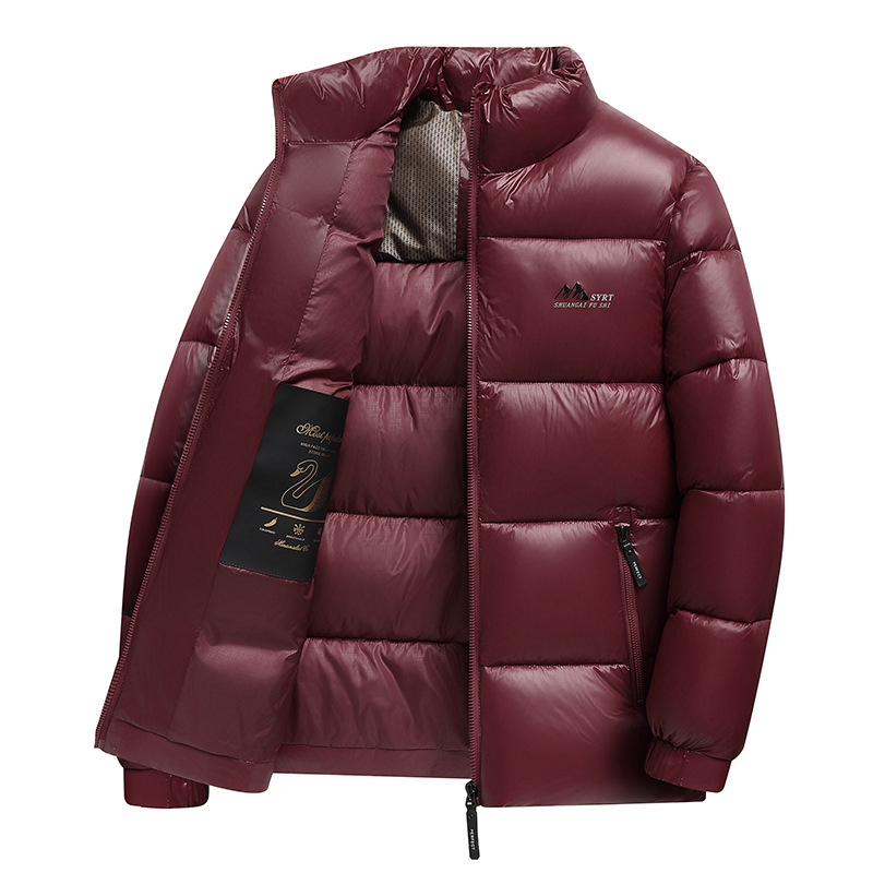Men's Thickened Casual Cotton Puffer Jacket With Stand-up Collar_voghion.com