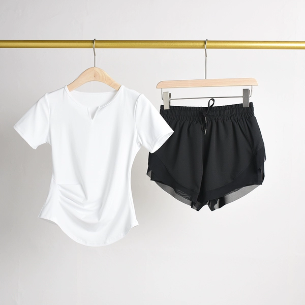 White black shorts