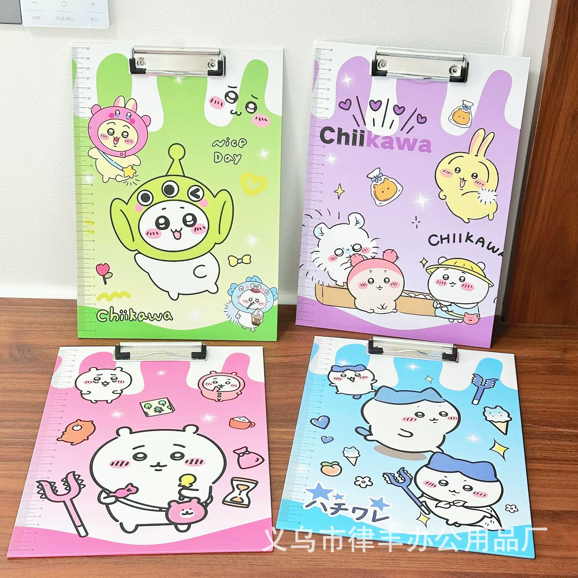 Labubu's new A4 board clip creative cartoon cute ins high-value pad fixed test paper clip information clip