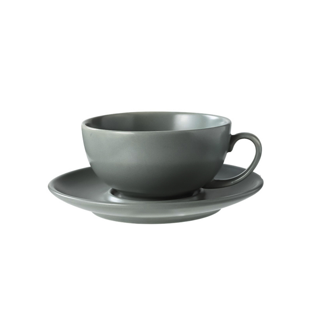 Taza de café de cerámica transfronteriza y platillo creativo estilo europeo flor taza de té traje Oficina tarde taza de té taza de café al por mayor