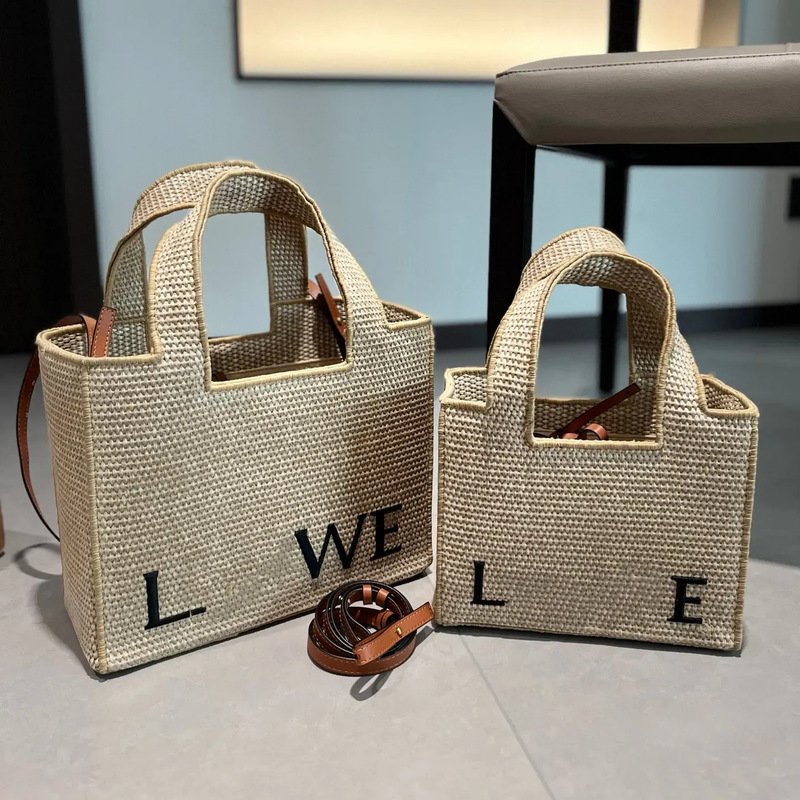 in stock Laffiella Woven Horizontal Tote Bag Portable Shoulder Large Capacity Shopping Bag Ins Fashion Cross-border in stock Laffiella Woven Horizontal Tote Bag Portable Shoulder Large Capacity Shopping Bag Ins Fashion Cross-border