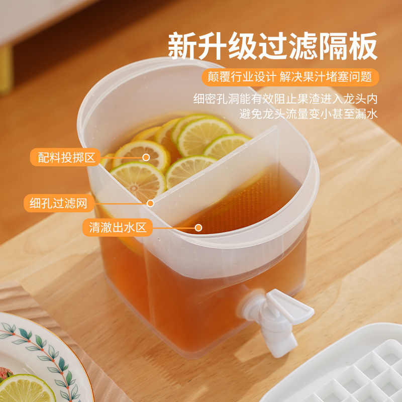 Hogar refrigerador de estilo japonés botella de agua fría agua embotellada verano gran capacidad hielo agua jugo bebida cubo