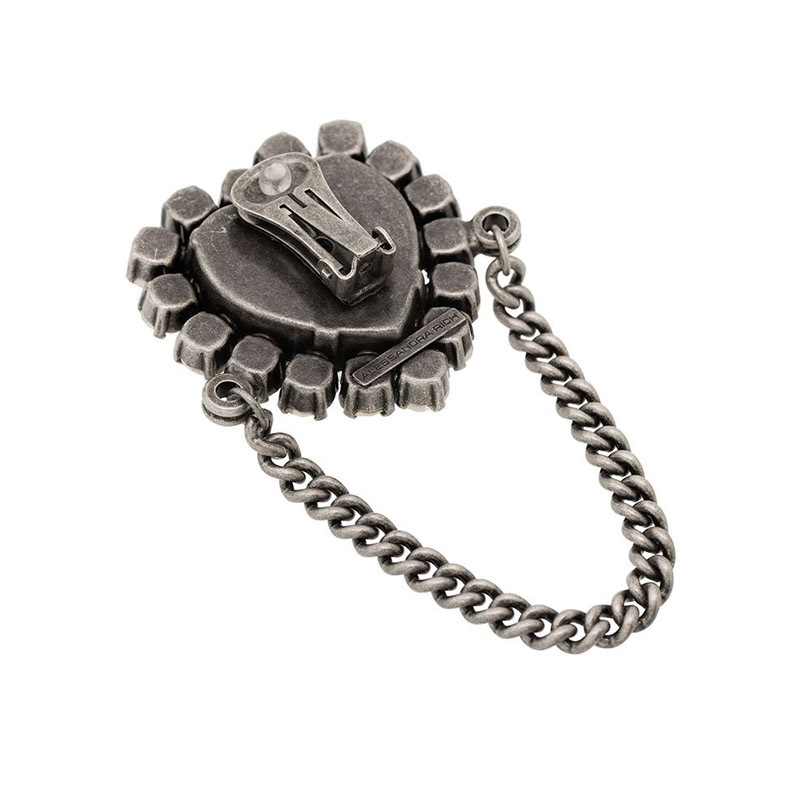 Moda amor oído clip sin piercing simple rhinestone pendientes alto sentido nicho joyería pendientes femeninos