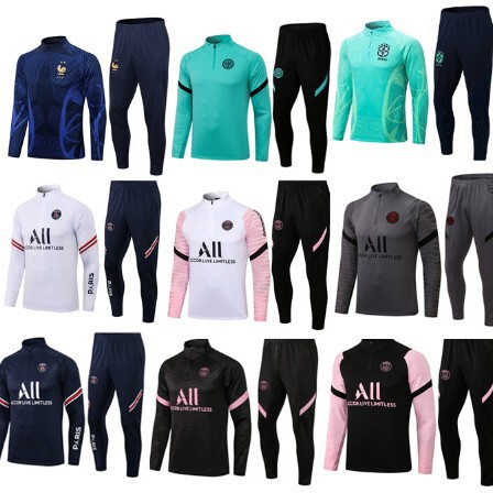 Paris Chelsea Atletico Madrid Brazil French Football Children's Clothing Training Clothes Long Sleeve suit Half Zip Jersey Paris Chelsea Atletico Madrid Brazil French Football Children's Clothing Training Clothes Long Sleeve suit Half Zip Jersey