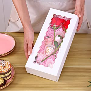 12inch / 10inch ウィンドウカップケーキ包装箱マフィンボックスペストリーボックスビスケットベーキング包装箱雪メイニアン|undefined