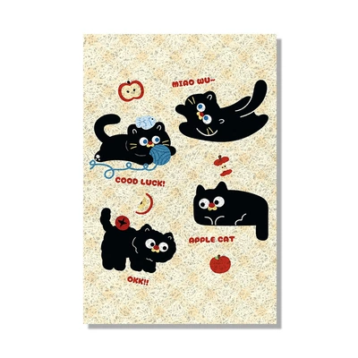 Electric vehicle foot mat Scooter Cartoon Decorative Foot Mats, Can