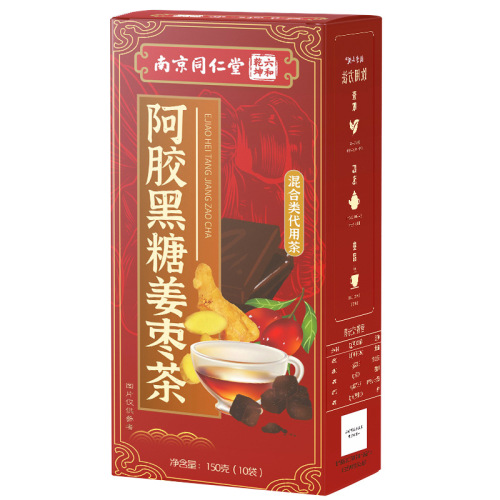Nanjing Tong Ren Tang donkey hide gelatin brown sugar ginger date tea brown sugar ginger date wolfberry tea rose brown sugar tea combination delivery