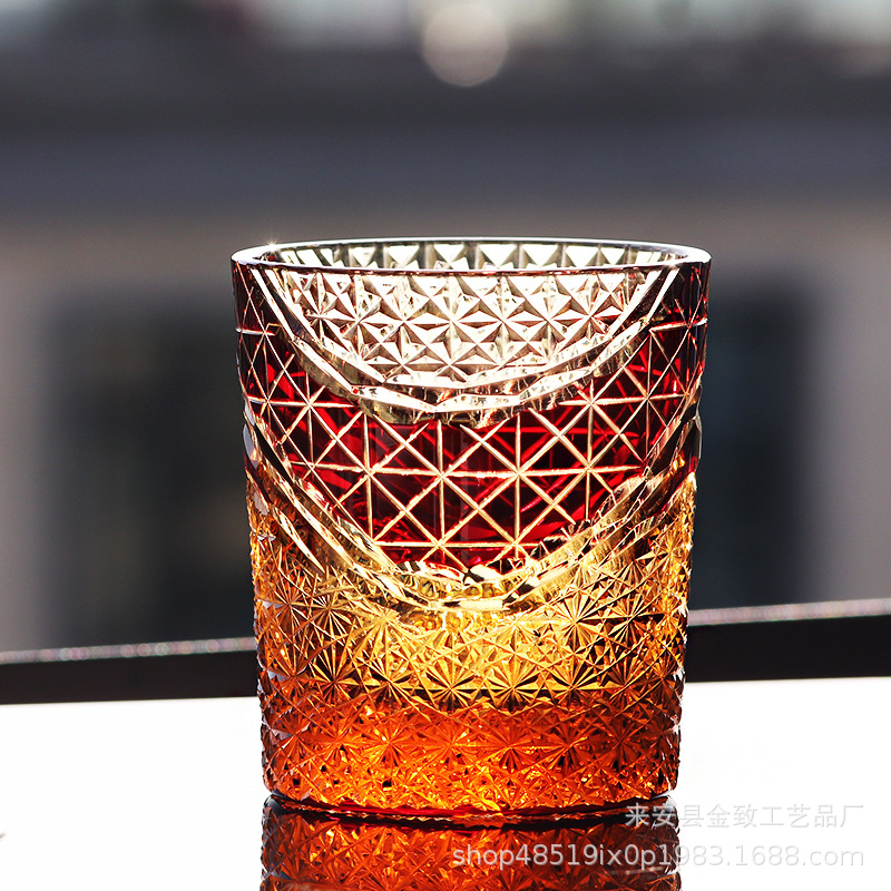 Copa de cristal Edo de estilo japonés, copa de whisky, copa de vino hecha a mano de alta calidad, copa de bar, copa de cerveza, regalo
