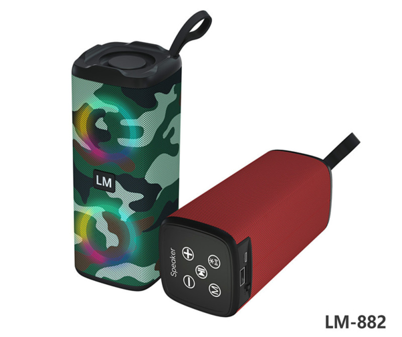 布芸bluetoothスピーカーLM-882家庭用屋外プレゼント音響多機能LED七色灯携帯小音響|undefined