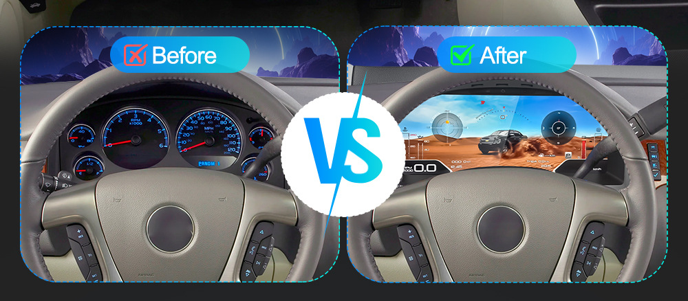 Suitable for Chevrolet Tahoe/Gmc /Yukon Special Full Lcd Instrument Panel 15.1 Inch 6 Ui Options