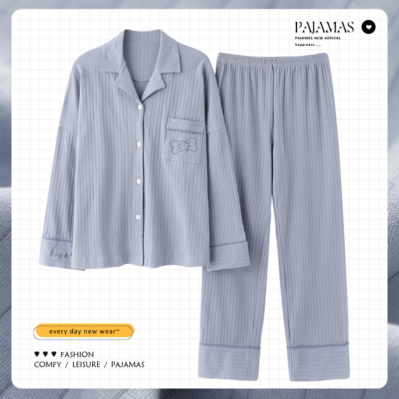 2024 pijamas de estilo nuevo para mujer primavera y otoño manga larga estilo delgado otoño e invierno servicio a domicilio novias y hermanas