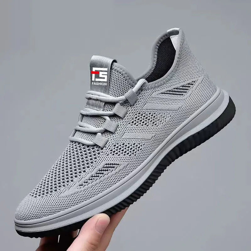Men's Shoes Summer Breathable Mesh Shoes Men's Thin Sports Casual Shoes Men's Shoes Lightweight Low-Cut Hollow Mesh Shoes
