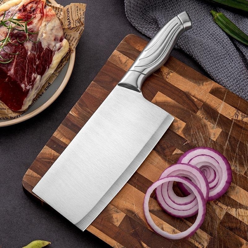 Venta al por mayor traje de cuchillo de cocina de acero inoxidable traje de cuchillo de cocina hogar corte de hueso corte de carne conjunto de siete piezas conjunto de cuchillos de regalo