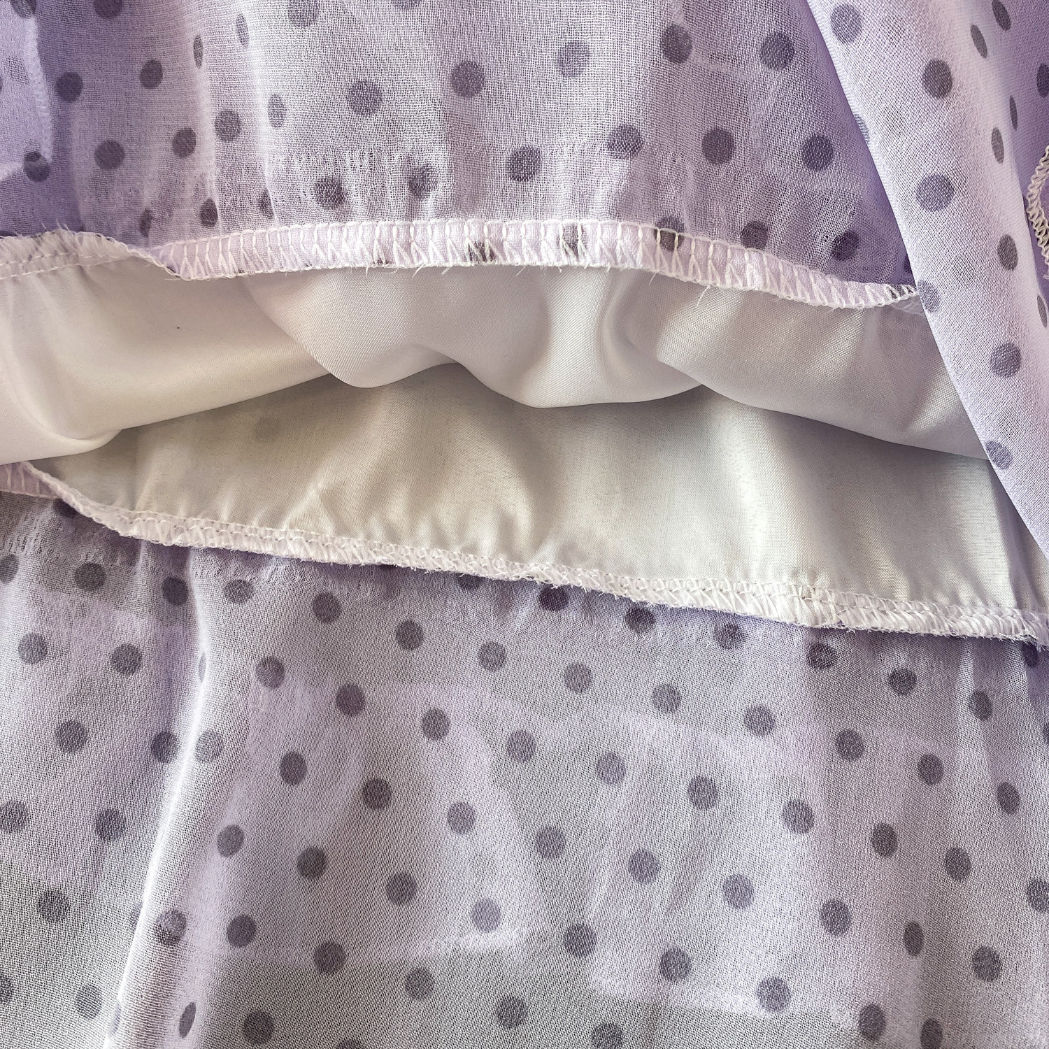 Women's French Sweet Color Block Bow V Neck Long Sleeve Dress Summer Polka Dot Ruffle Hem Elegant Long Skirt_ecoleips.com