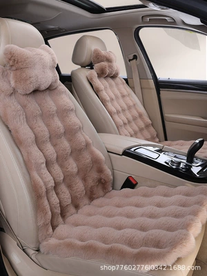 Wool pad — and Winter Warm Seat Cushion Wholesale - main-driver-single-seat-1-cushion-1-backrest-1-headrest-bubble-fleece-high-density-khakis