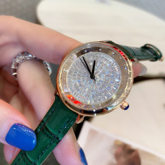 Gucci watch star-studded diamond luxury internet celebrity high-end leather water diamond waterproof high-end women's watch wholesale