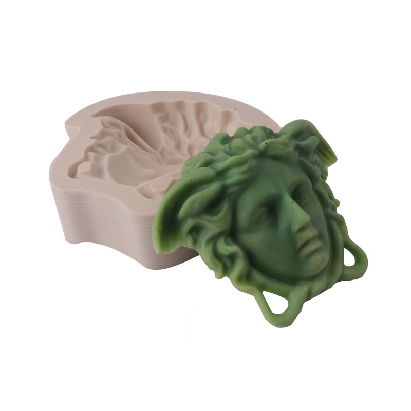 En stock Medusa Avatar molde de pastel de silicona Fondant chocolate molde de silicona DIY aromaterapia molde de yeso