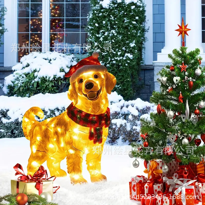 Amazon's new Christmas garden insert charming double dog Christmas garden insert