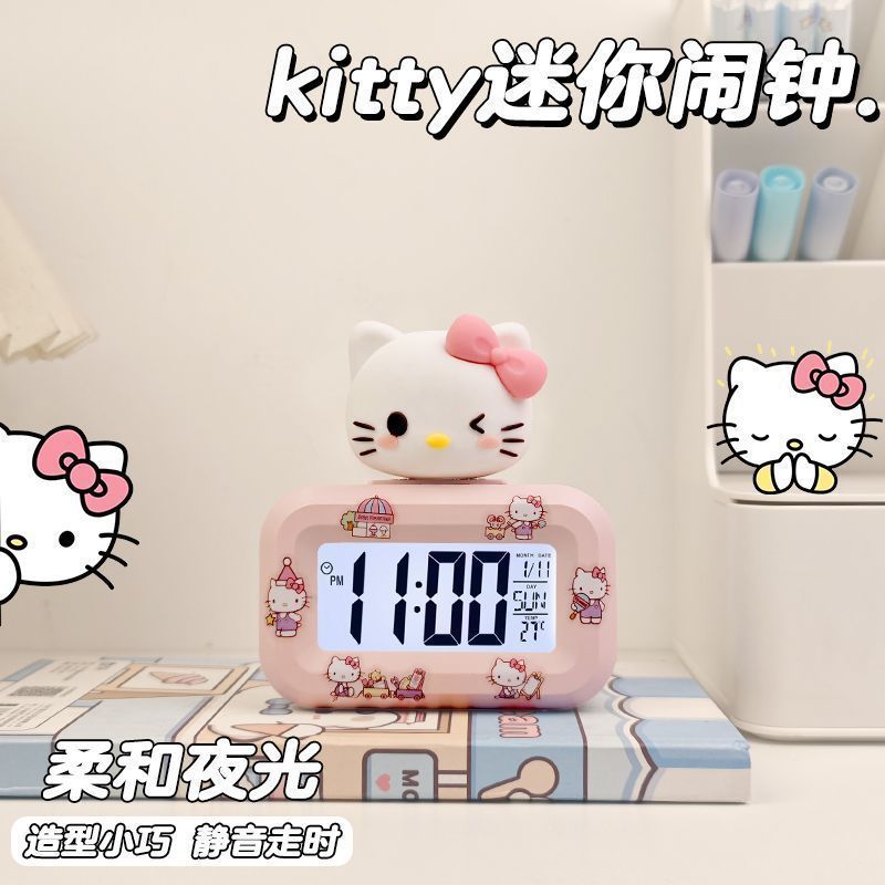 ミニ電子目覚まし時計学生学習専用カウントダウン温度表示子供女の子デスクトップ学生目覚まし時計|undefined