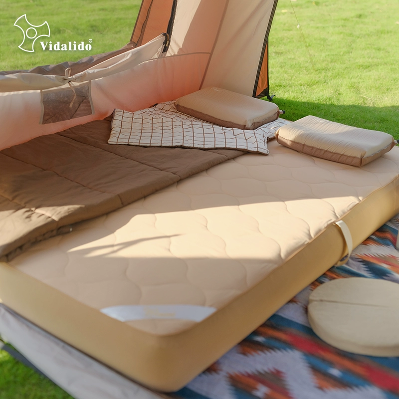 Travel inflatable automatic mattress for camping PVC, air pump